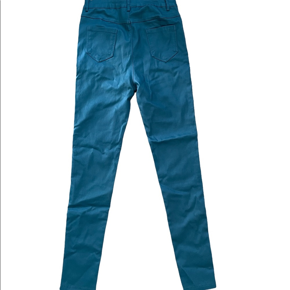 Faux leather green pants - Picture 4 of 4